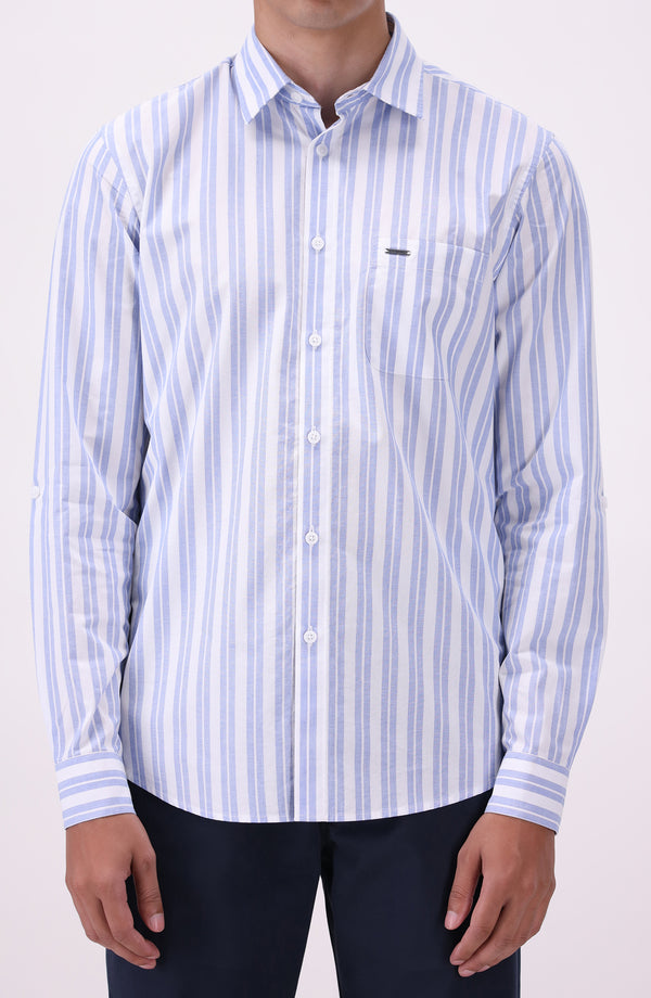 Yarn Dyed Shirt Regular Fit - Light Blue