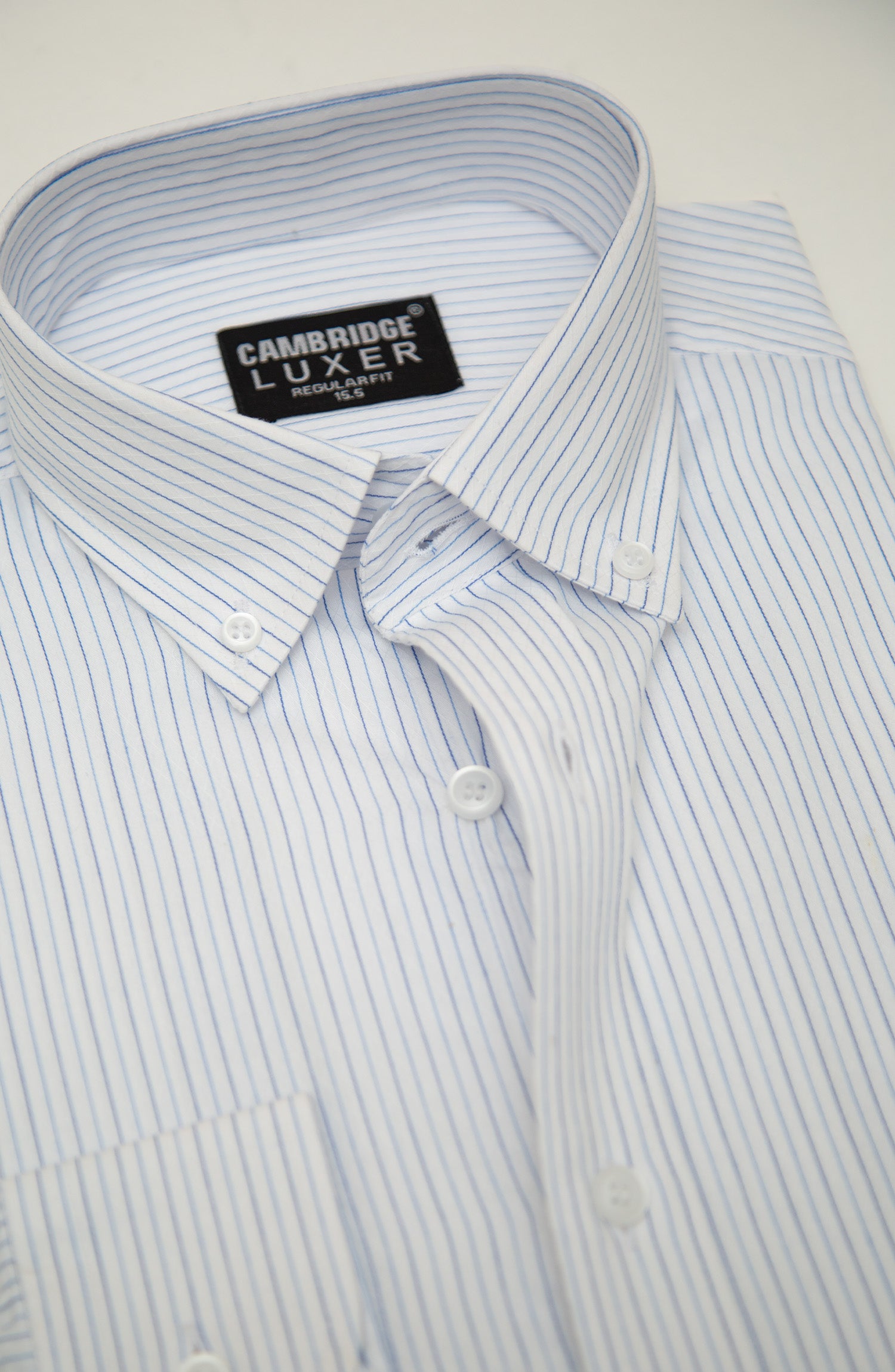 White/Blue Stripes Formal Shirt – Cambridge Shop