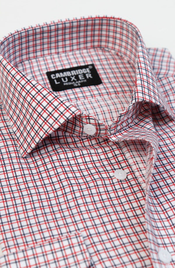 White/Red Luxer Formal Shirt