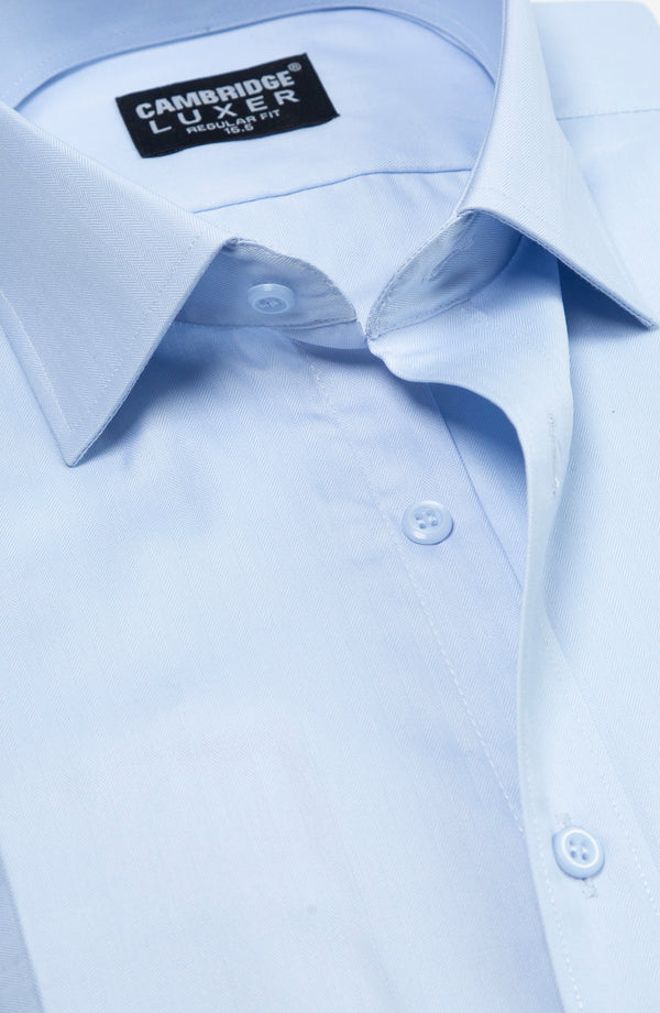 YARN DYED LUXER SHIRT - LIGHT BLUE