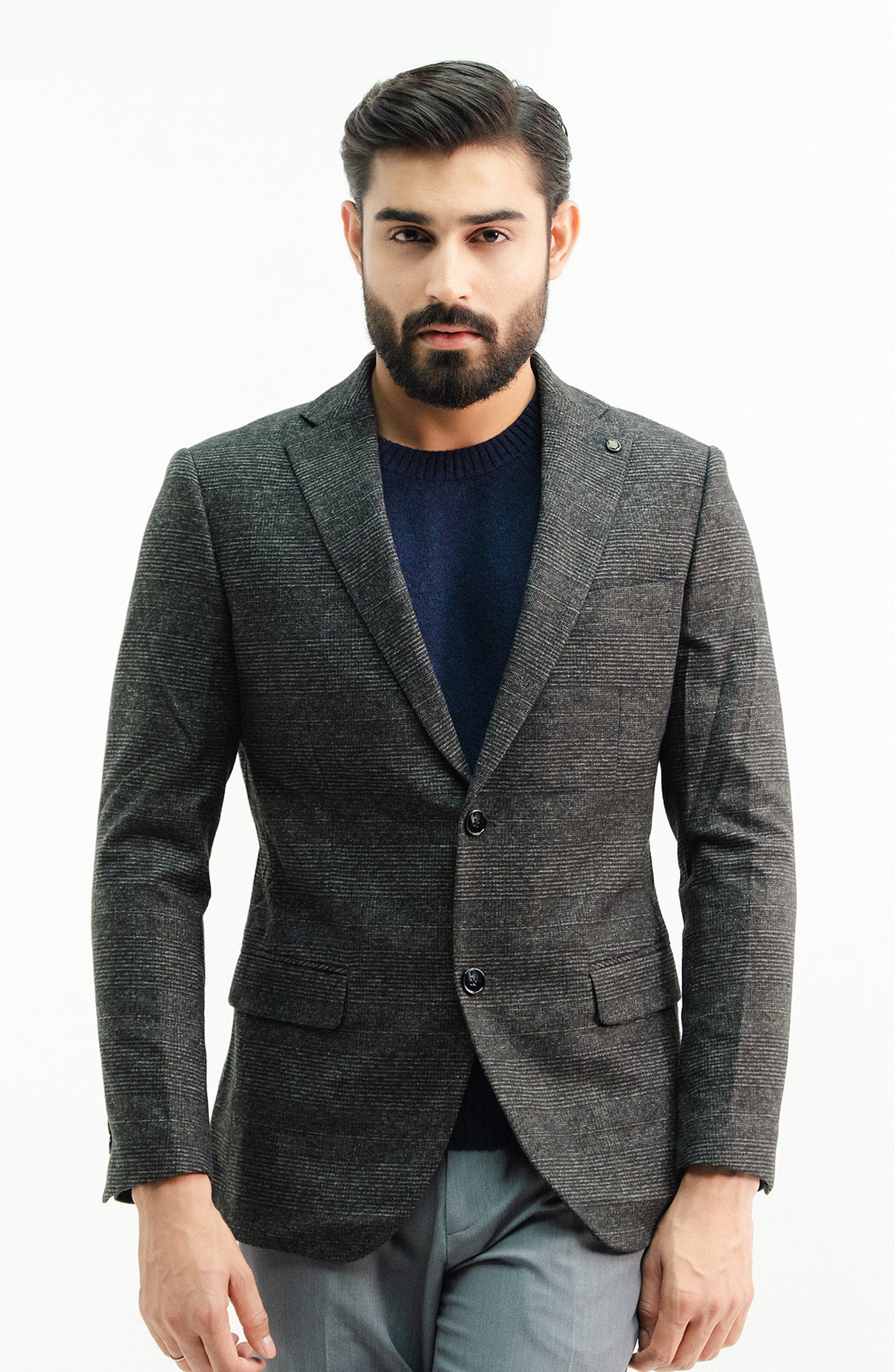 Gray blazer outfit on sale mens