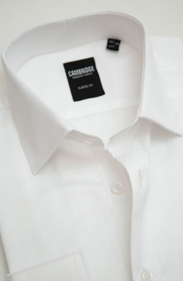 White Dobby Formal Shirt