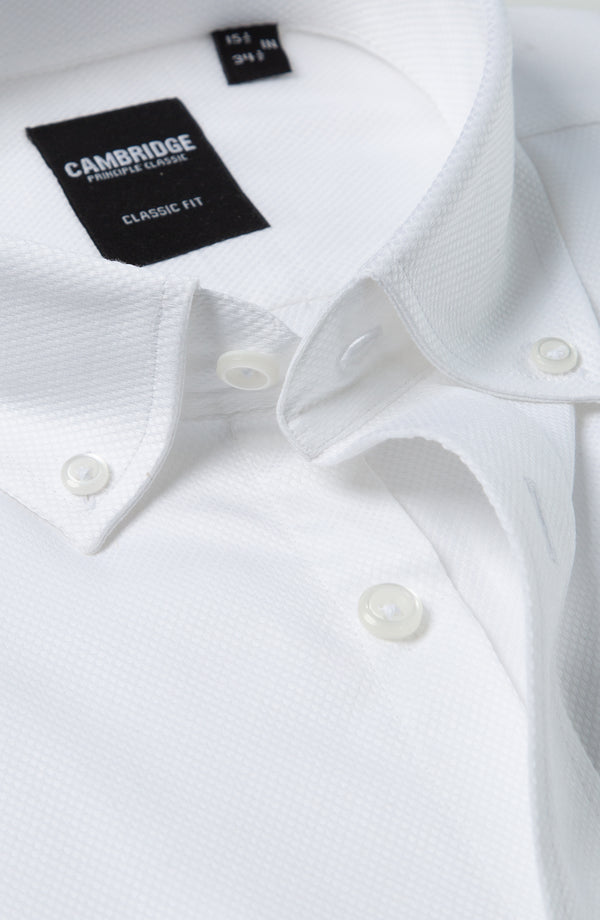 Principle Swan Mens Shirt Classic Fit - White