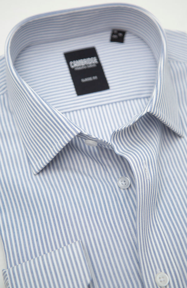 Blue/White Cotton Shirt