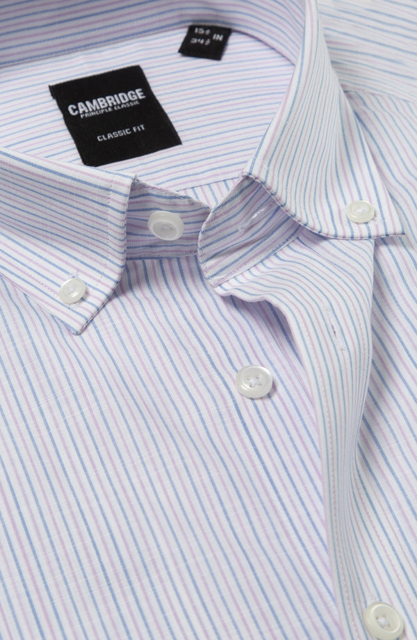 YARN DYED SHIRT - WHITE