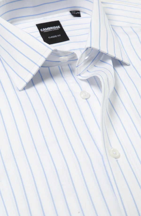 YARN DYED SHIRT - WHITE