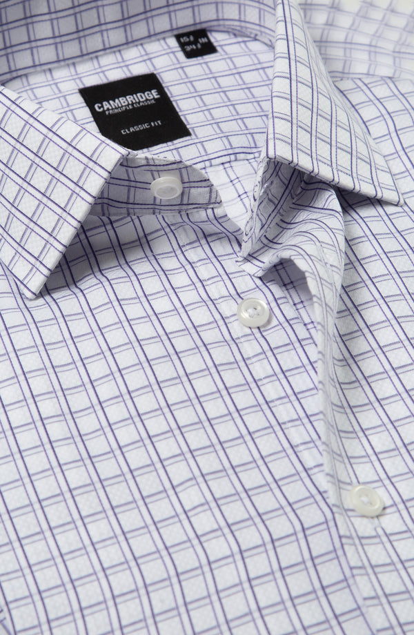 YARN DYED SHIRT - WHITE