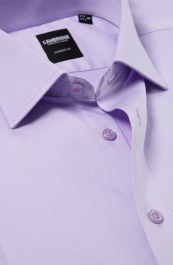 YARN DYED SHIRT - PURPLE