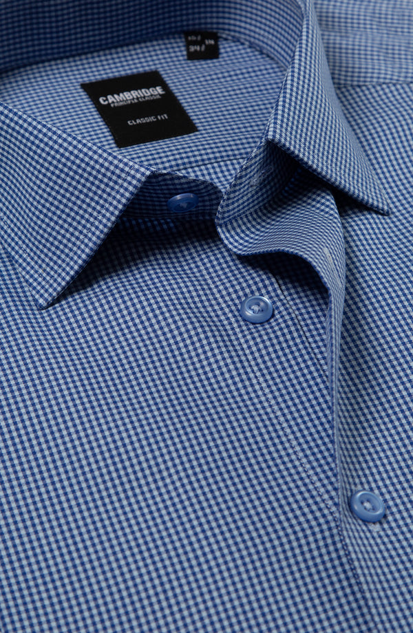 YARN DYED SHIRT - BLUE