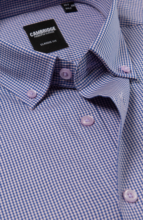 YARN DYED SHIRT - BLUE