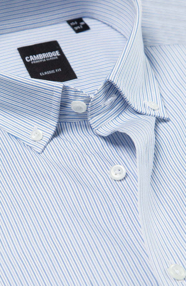 Yarn Dyed Shirt Classic Fit - Blue