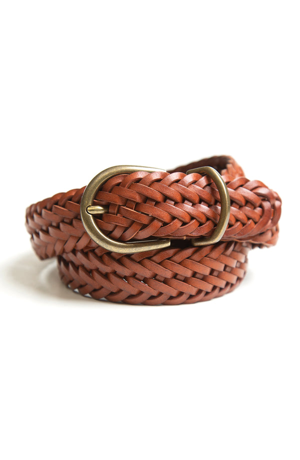 Casual Leather Belt - Tan