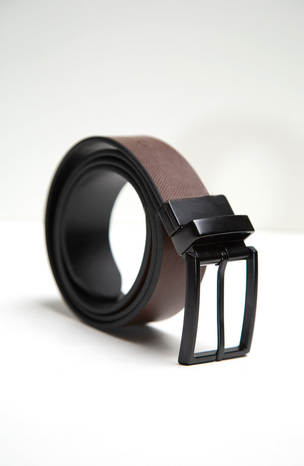 Black and Brown Reversible Belt