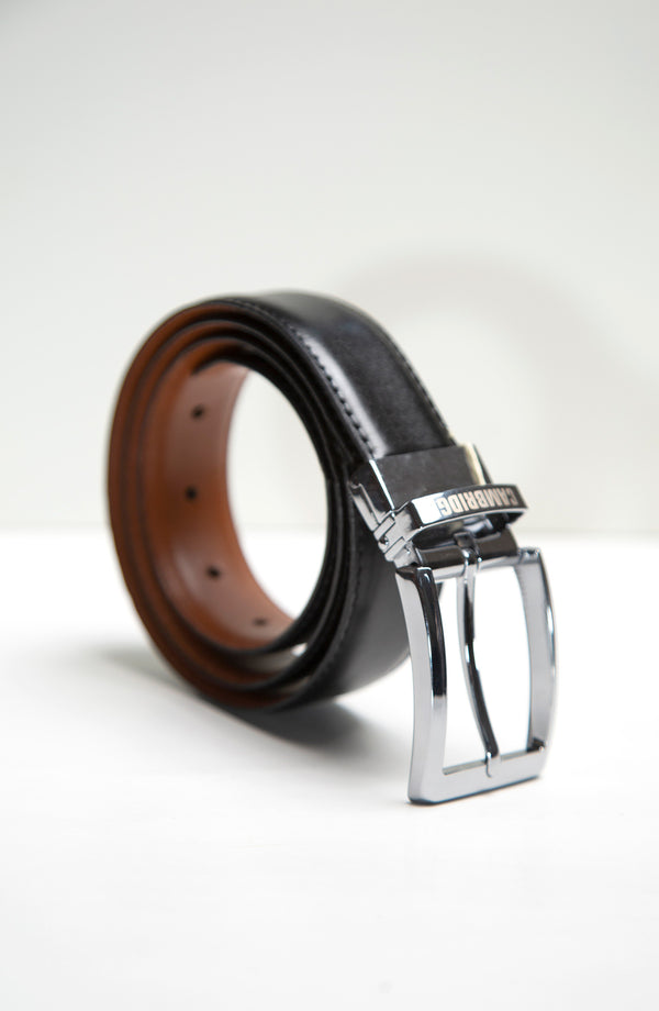 Black and Tan Reversible Belt