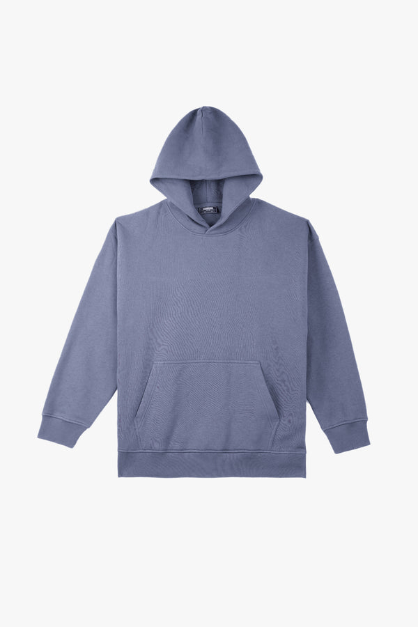 DROP SHOULDER SOLID HOODIE