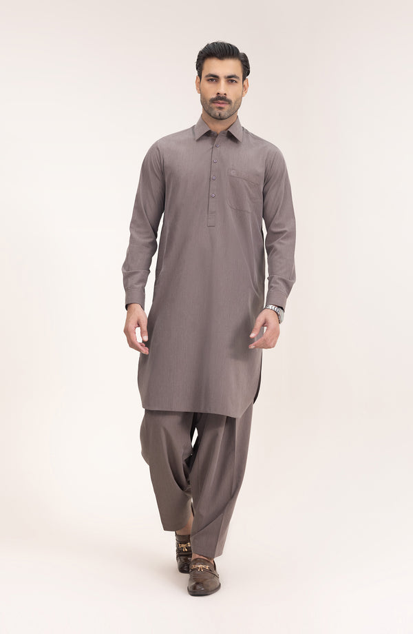 Basic Shirt Collar Shalwar Suit
