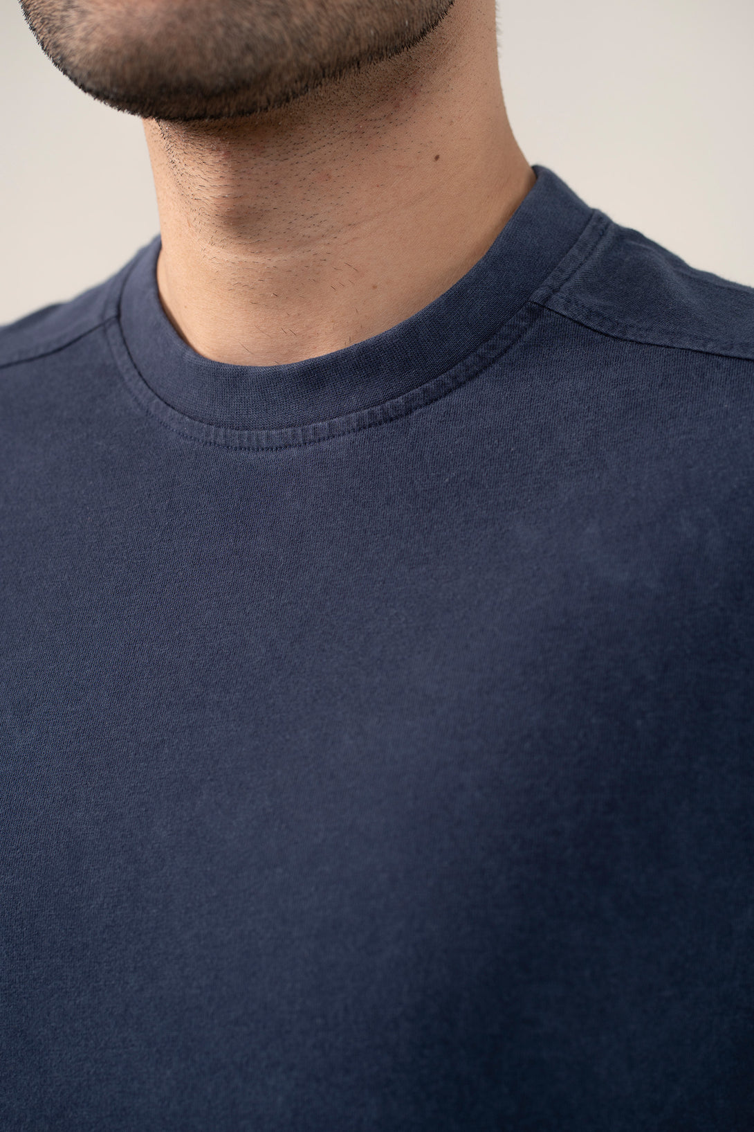 ACID WASH NAVY BLUE T-SHIRT