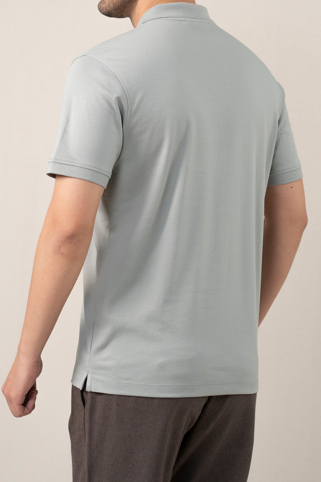 INTERLOCK ZIPPER MINT GREEN POLO