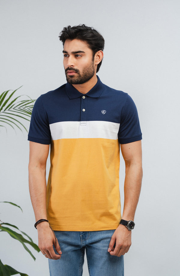 Yarn Dyed Jersey Polo Shirt