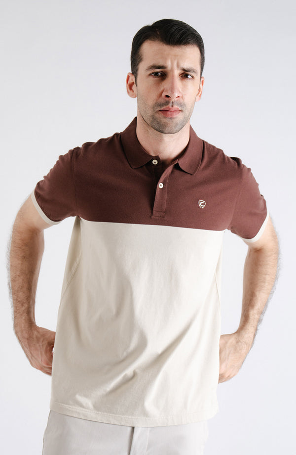 Yarn Dyed Jersey Polo Shirt