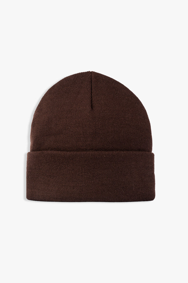 CLASSIC BEANIE - DARK BROWN
