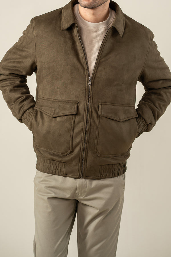 SUEDED JACKET