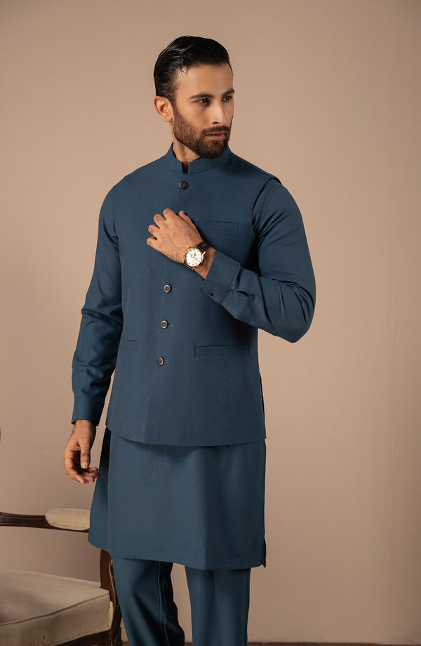 Basic Waistcoat - Blue