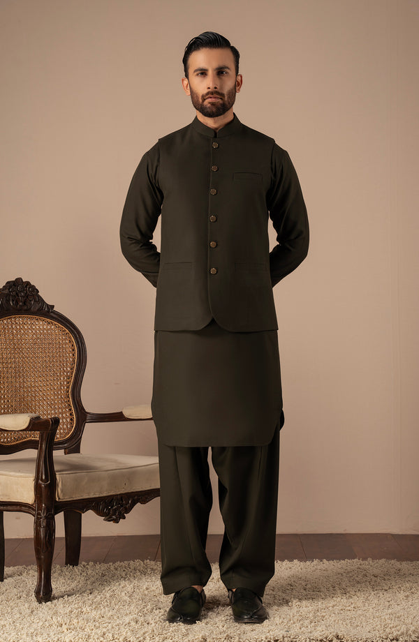 Waistcoat Shalwar Suit