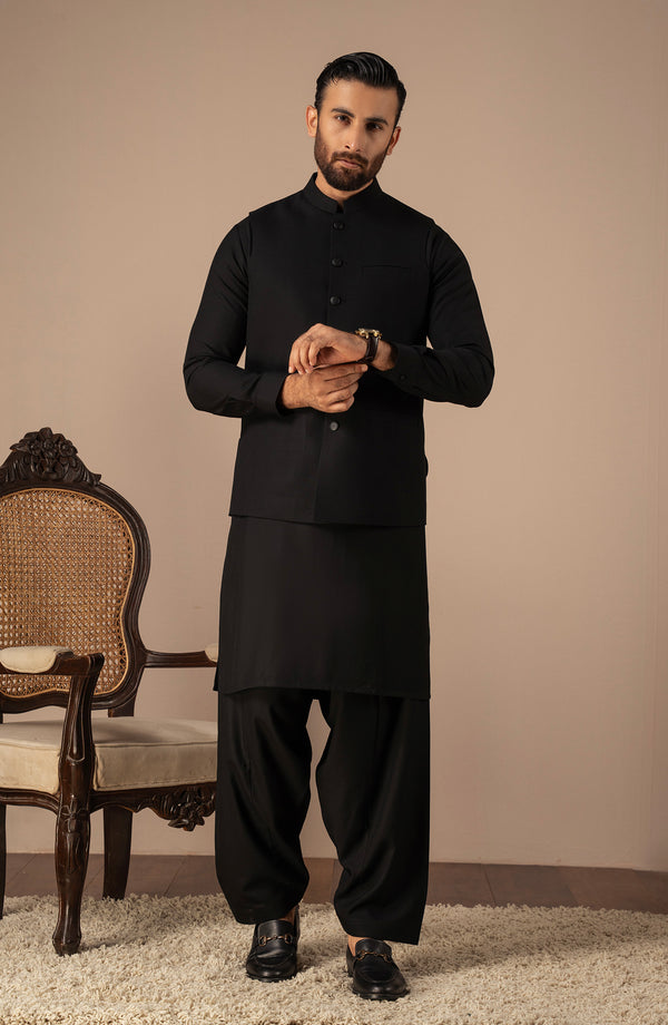 Basic Waistcoat - black