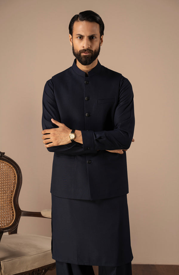 Basic Waistcoat - Navy