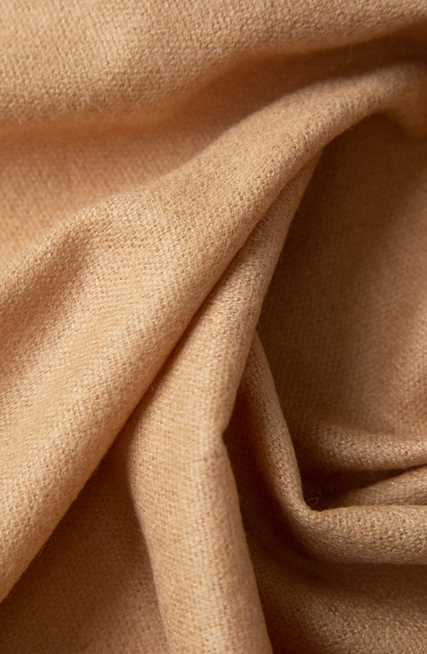 Luxury Plain Shawl - Camel