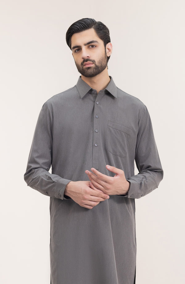 Basic Shirt Collar Shalwar Suit