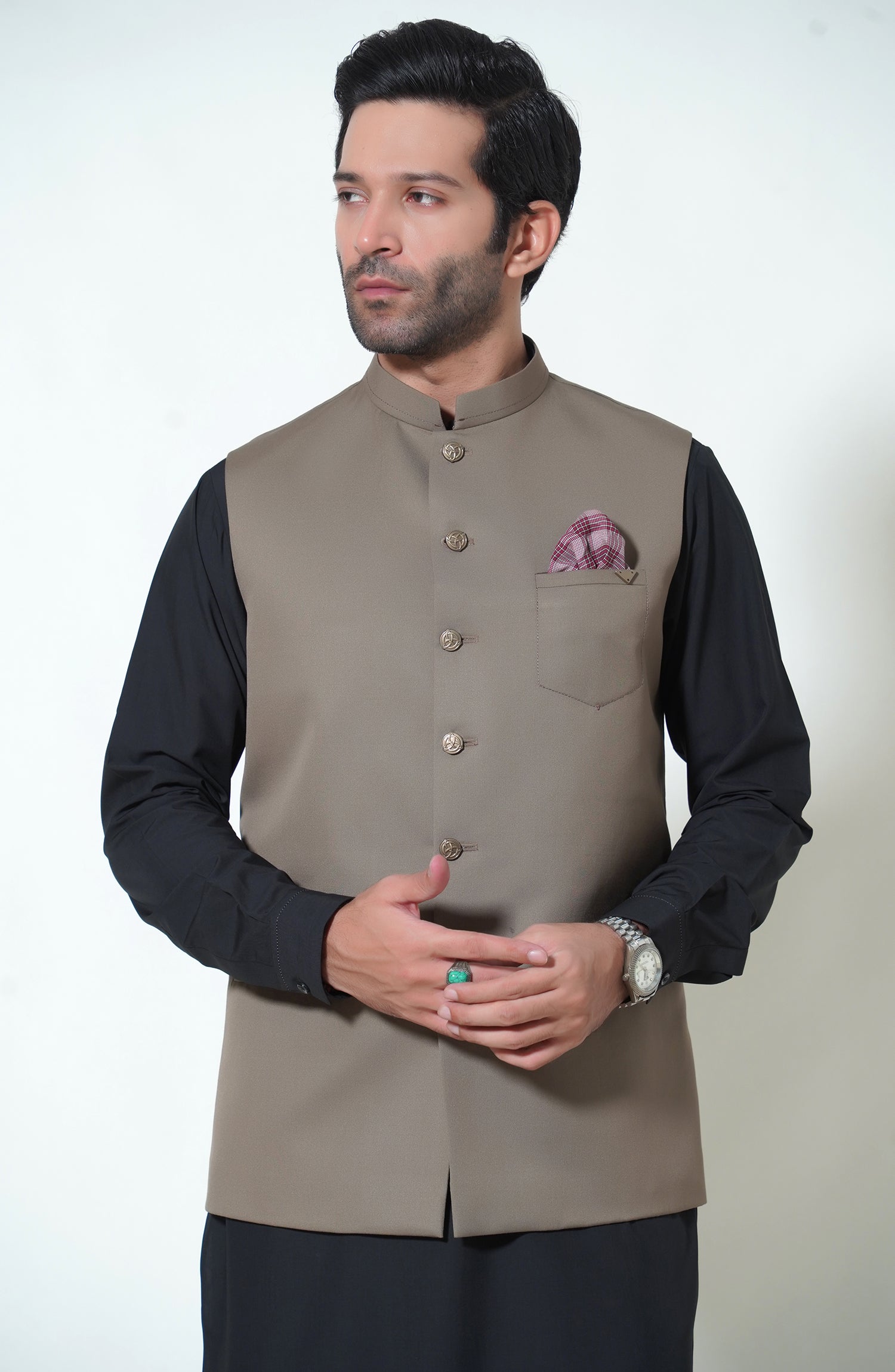 Shalwar kurta hot sale with waistcoat