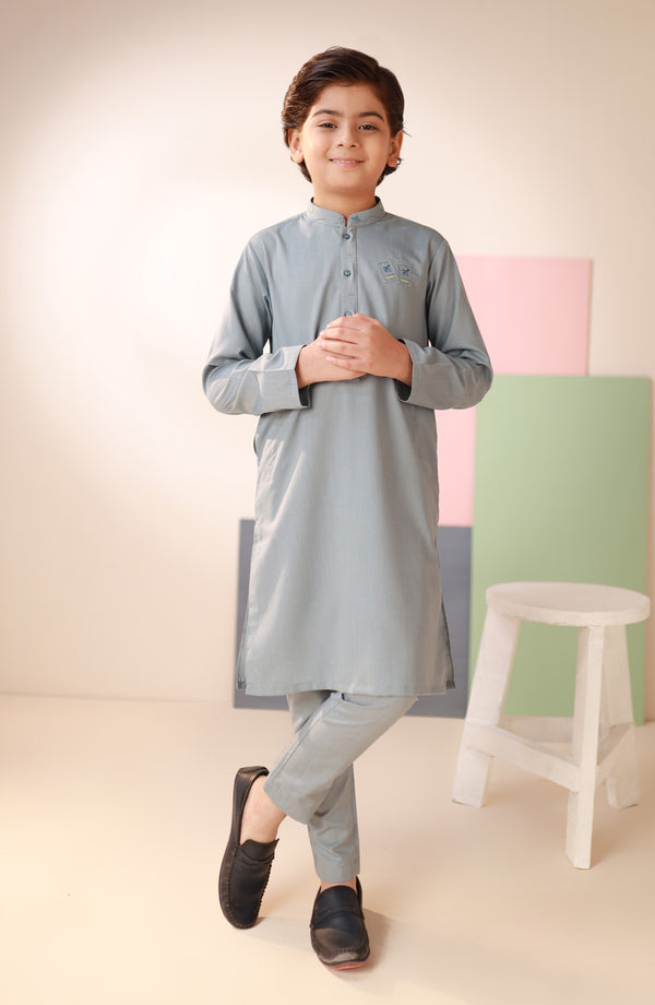 Junior Embroidered Pajama Suit