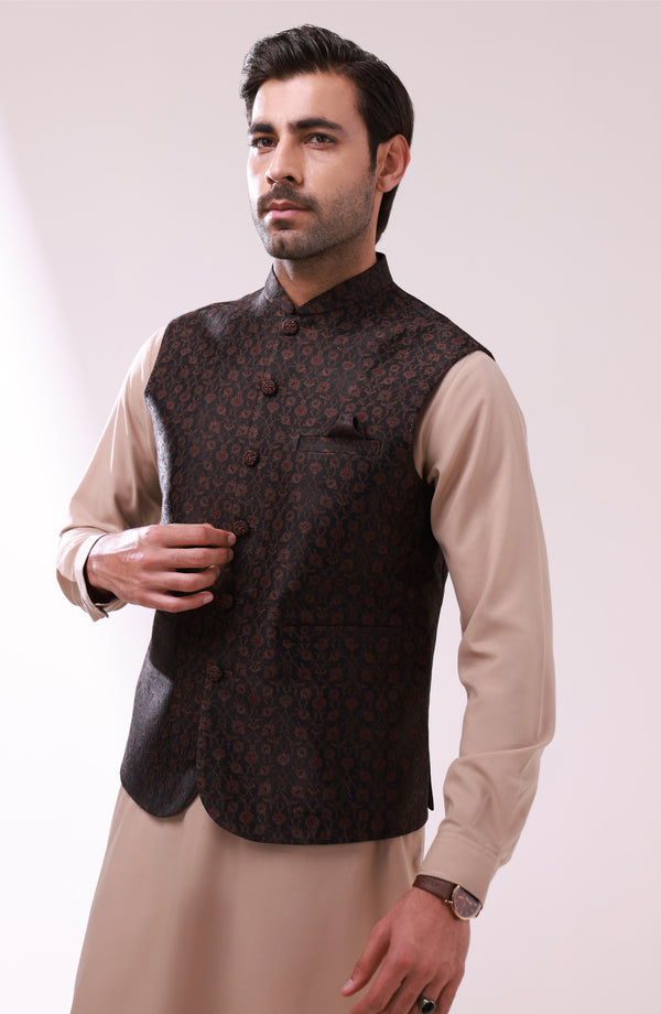 Blended Waistcoat - Brown