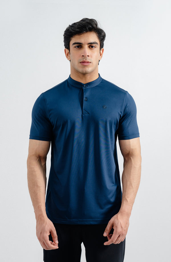 Athleisure Tee - Navy Blue