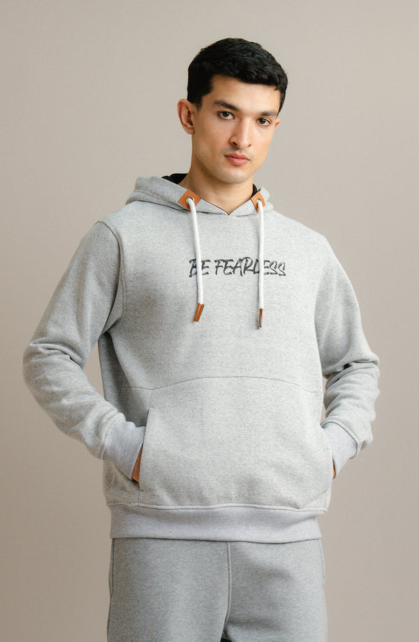 Textured Neps Pullover - Light Grey