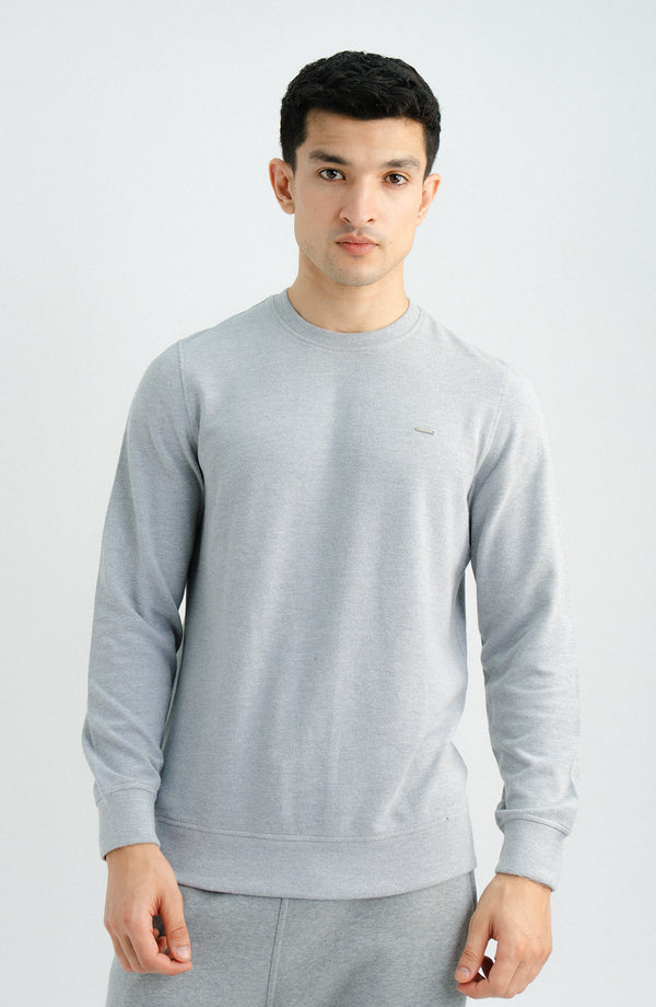 Jumbo Tuck Sweatshirt - Ash Grey