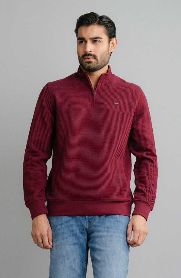 Ottoman Pull Over - Burgundy