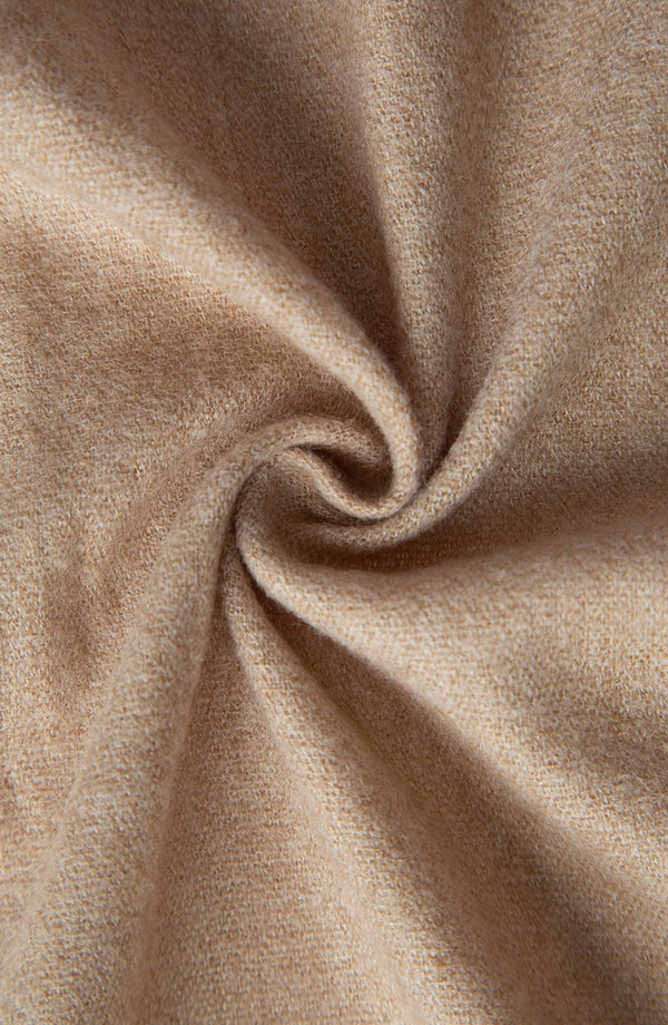 Luxury Plain Shawl - Beige