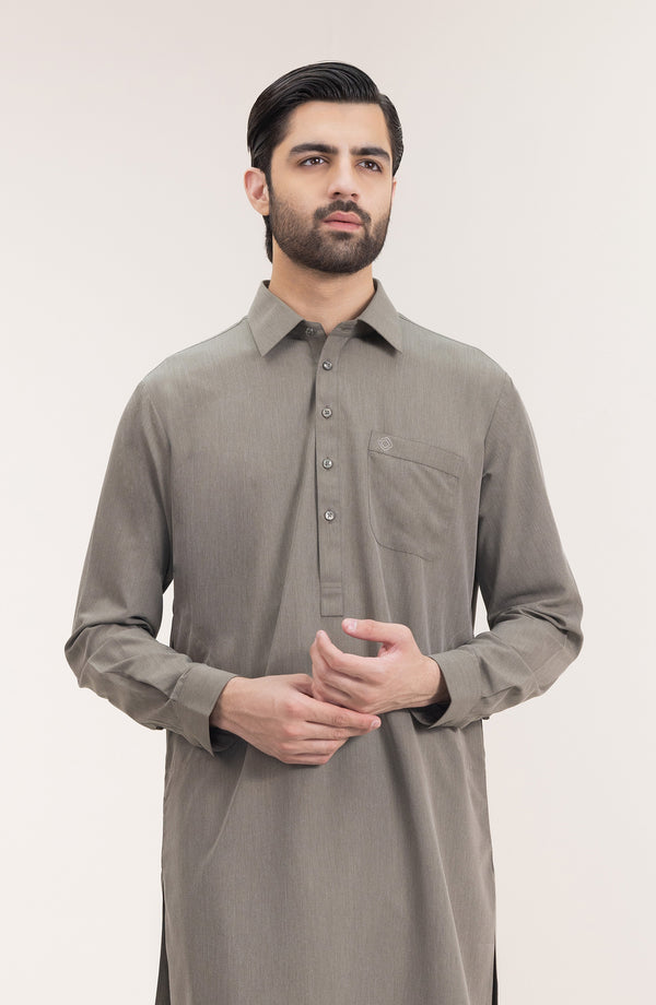 Basic Shirt Collar Shalwar Suit