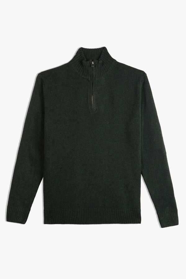 PLAIN ZIPPER SWEATER