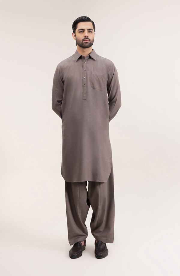 Basic Shirt Collar Shalwar Suit