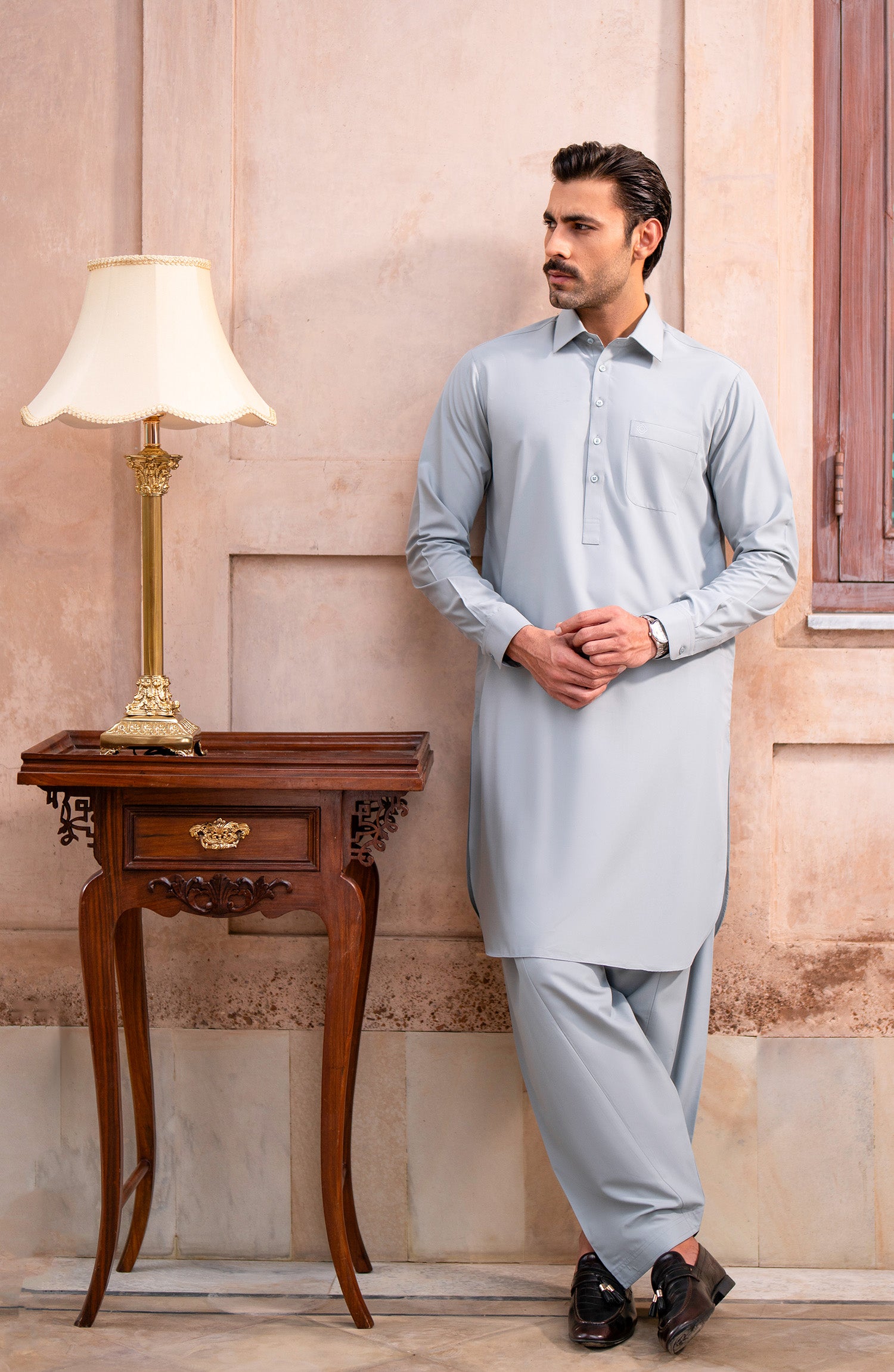 Basic Shirt Collar Shalwar Suit