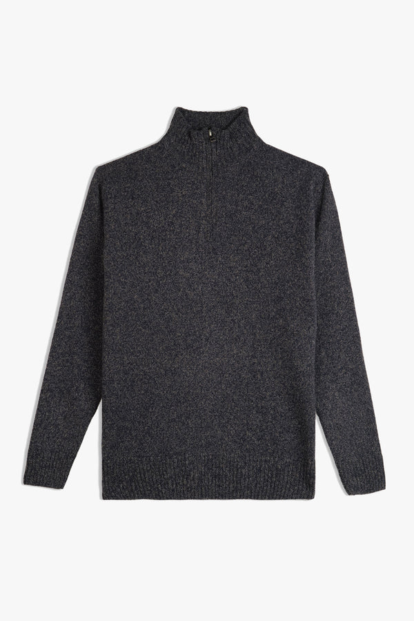 PLAIN ZIPPER SWEATER