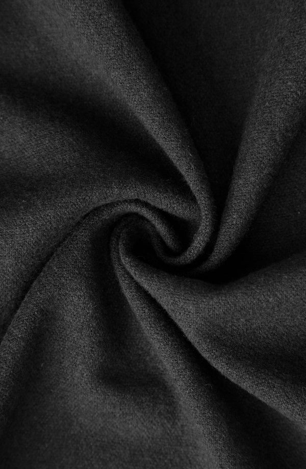 Luxury Plain Shawl - Black