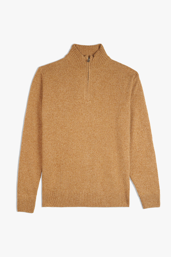 PLAIN ZIPPER SWEATER