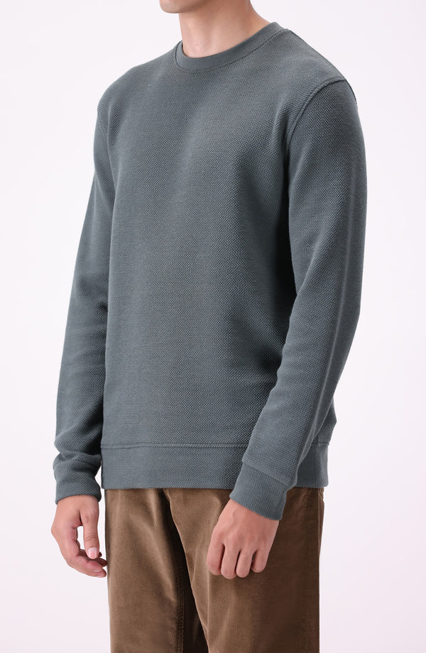 Jumbo Pique Sweatshirt Regular Fit - Green