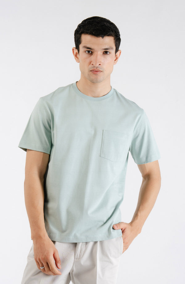 H/S Pocket Crew - Mint