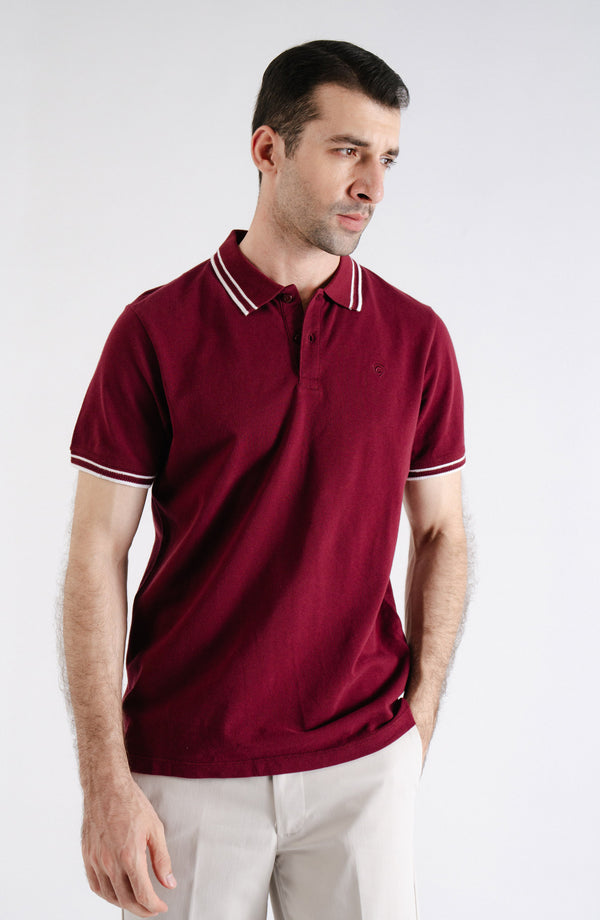 Half Sleeves Pique Polo Shirt